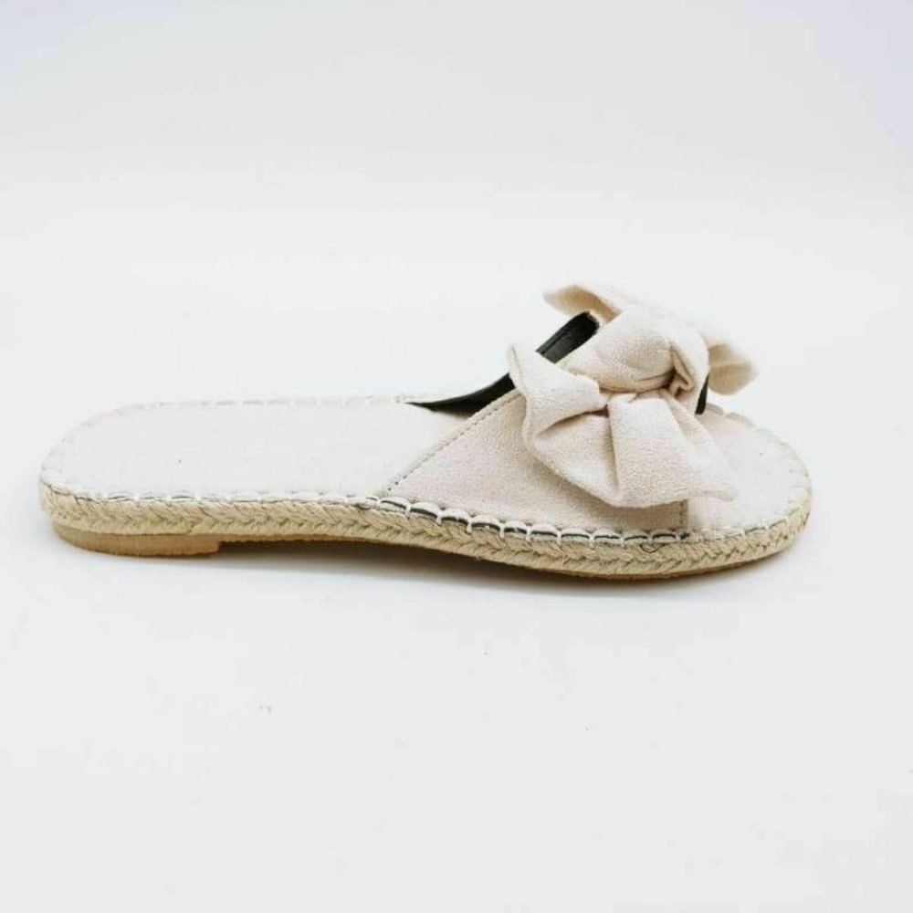 Yasirun Espadrille Slide Sandals‎ Beige 38 New